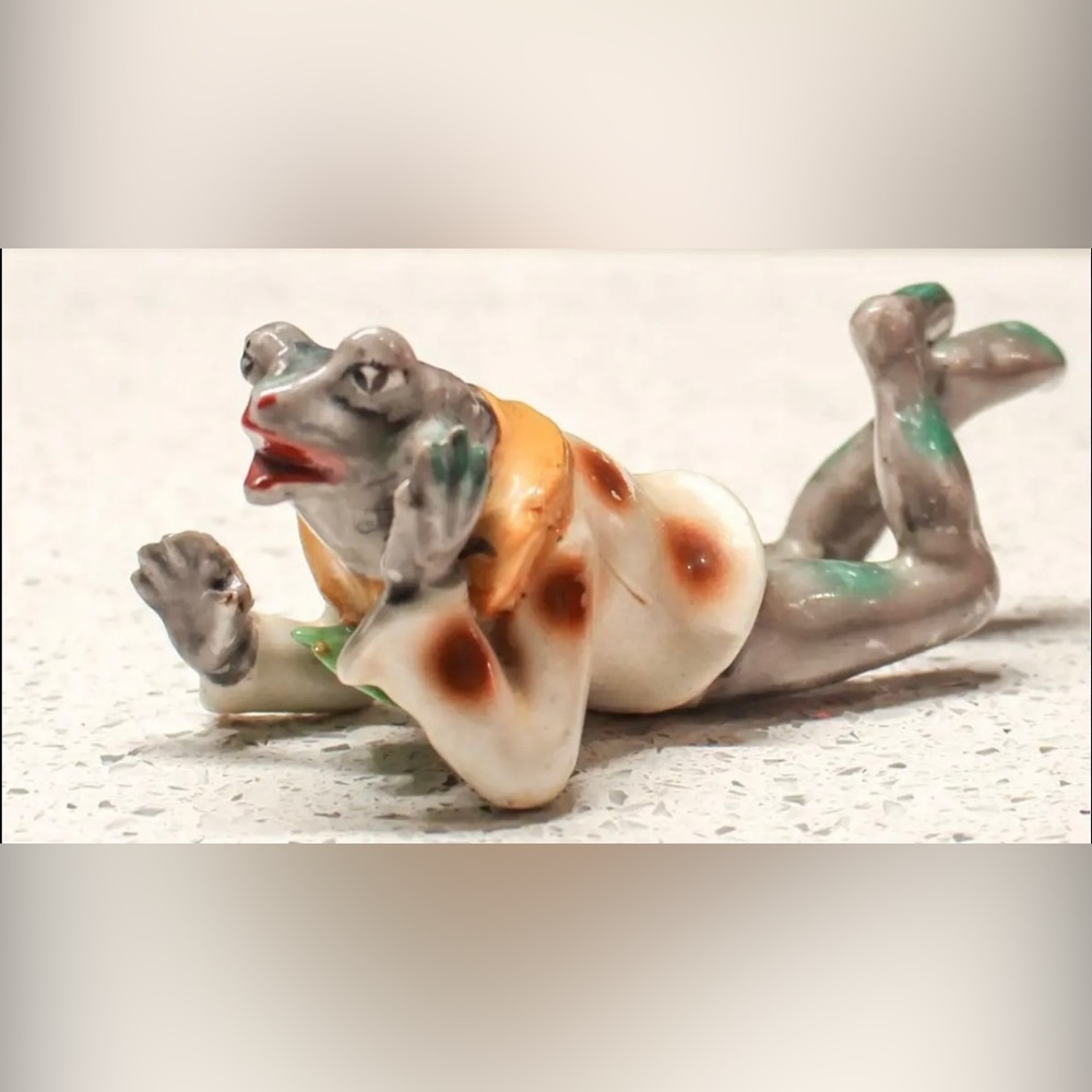 Rare HTF Reclining Frog